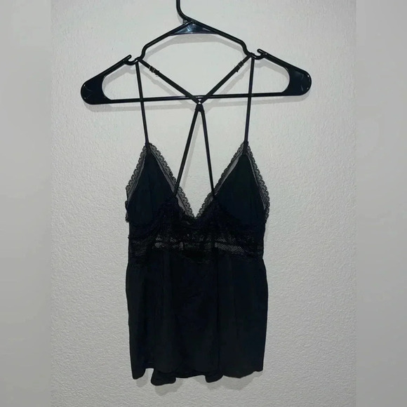 Victorias Secret Sleepwear Tanktop Black Lace - Picture 5 of 6